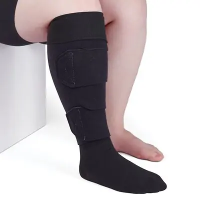 Mediusa - CJL4L503 Compression Wrap circaid® juxtalite® HD Large / Long Black Lower Leg