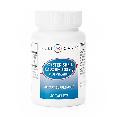 Geri-Care - 742-06-GCP Geri-Care® Oyster Shell Calcium with Vitamin D-3 Joint Health Supplement