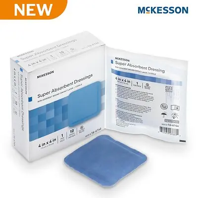 McKesson Brand - 16-6144 McKesson MedSurg Wound Dressing W/SAP 4"X4"