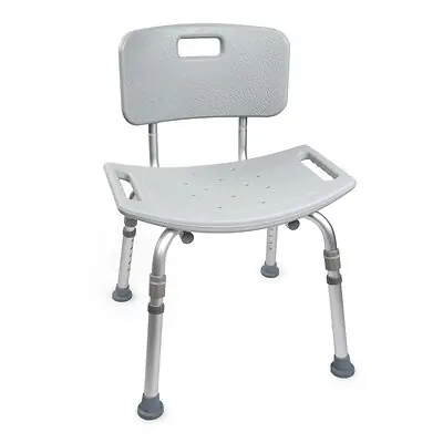 McKesson Brand - 146-12202KD-1 McKesson Aluminum Bath Transfer Bench with Removable Back