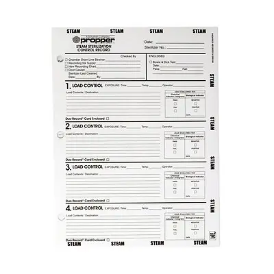 Propper Manufacturing - 26910000 Duo-Record® Sterilization Record Envelope