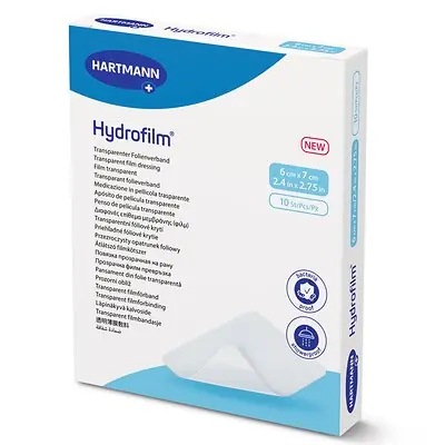 Hartmann - 970000 Transparent Film Dressing Hydrofilm® 2.4 X 2-3/4 Inch 4 Tab Delivery Rectangle Sterile