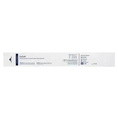 HR Healthcare - LS1830 Foley Catheter TruCath® 2-Way Standard Tip 30 mL Balloon 18 Fr. Silicone Elastomer Coated Latex