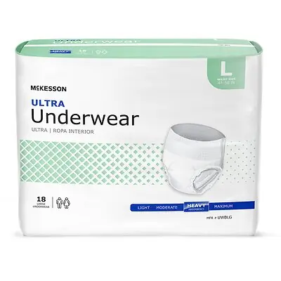 McKesson Brand - UWBLG McKesson Ultra Heavy Absorbent Underwear