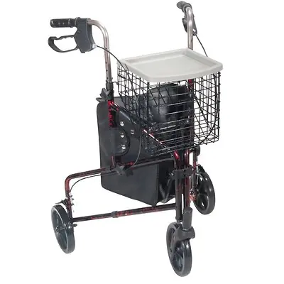 Drive DeVilbiss Healthcare - 10289RD drive™ Deluxe 3 Wheel Rollator