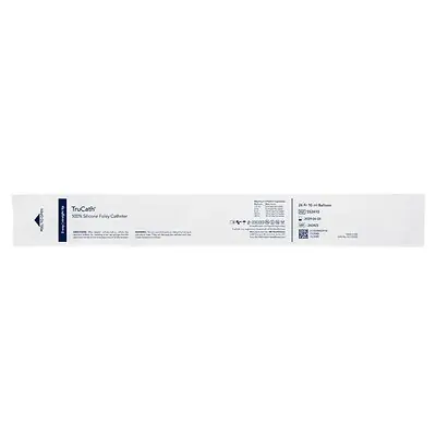 HR Healthcare - SS2410 Foley Catheter TruCath® 2-Way Standard Tip 10 mL Balloon 24 Fr. Silicone
