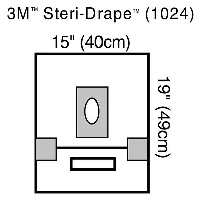 Solventum Corporation - 1024 3M™ Steri-Drape™ Sterile Small Aperture EENT Drape