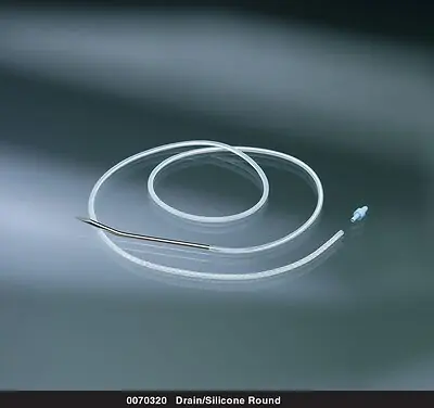 Bard 0070310 - Wound Drain Tube Bard® Round Type With Trocar Round Perforated Channel Type 1/8 Inch Size Sterile - 10/Case