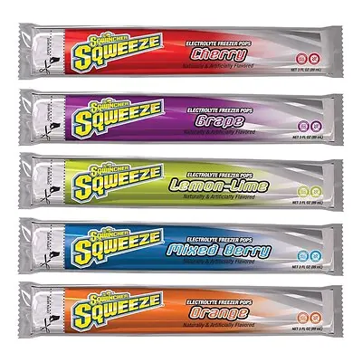 Kent Precision Foods - 159200201 Sqwincher® Squeeze Assorted Flavors Electrolyte Freeze Pop