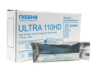 Nissha Medical Tech - 32019065 Ultrasound Video Paper Nissha Roll High Density Without Grid