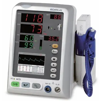 EdanUSA & MDPro - M3A_NST.C_DEMO Vital Signs Monitor Edan®M3A_NST Series Spot Check NIBP, Covidien Oral Temperature, SpO2 Battery Operated