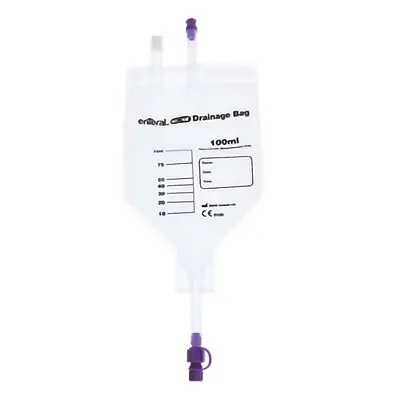 GBUK Group Ltd. - DBISO-100 Drainage Bag ENFit® Without Tubing 100 mL Sterile ENFit® Connector Barrier