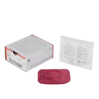Medtronic MITG - VLOCM2145 Absorbable Suture with Needle V-Loc™ 90 Wound Closure Device Polyester CT-2 1/2 Circle Taper Point Needle Size 2-0 Barbed Monofilament