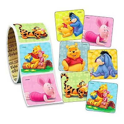 Medibadge - VL113 Sticker Kids Love Stickers® 100 per Roll Pooh and Pals 1-5/8 X 1-5/8 Inch