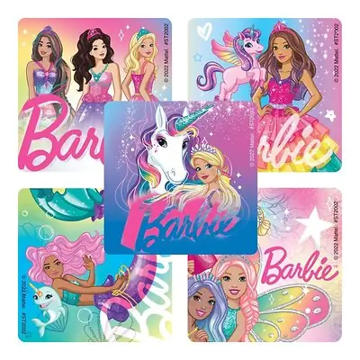 SmileMakers - ST2002R Sticker SmileMakers® 100 per Roll Barbie Fantasy 2-1/2 X 2-1/2 Inch