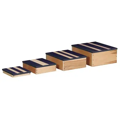 Clinton Industries - 7320 Step Stool Nesting 4 Steps Wood Frame 2 / 4 / 6 / 8 Inch Step Height
