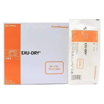 Smith & Nephew - 5999006 Smith & Nephew Exu-Dry Anti-Shear Super Absorbent Dressing