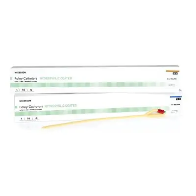 McKesson Brand - 16-LFOL524C McKesson Hydrophilic-Coated Latex Foley Catheter