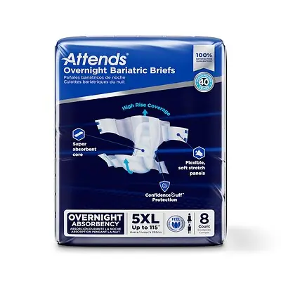 Attends Healthcare Products - DD70 Attends® Overnight Bariatric Briefs
