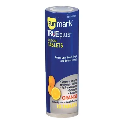 McKesson Brand - 56151161011 sunmark® TRUEplus™ Orange Glucose Supplement