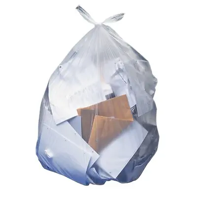 Essendant Co-United Stationers - HERH4823RC Trash Bag Heritage™ 10 gal. 0.35 mil 23 X 25 Inch Clear Industrial Strength Star Seal Bottom Flat Pack
