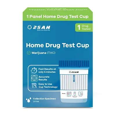 2San LLC - USDA7WO-1 Drugs of Abuse Test Kit 2San™ Cannabinoids (THC) 1 Test per Kit (18 Kits per Case) CLIA Waived