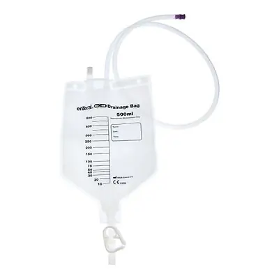 GBUK Group Ltd. - DBISO-500 Enteral Drainage Bag ENFit® 50 cm Tubing 500 mL Sterile ENFit® Connector Barrier