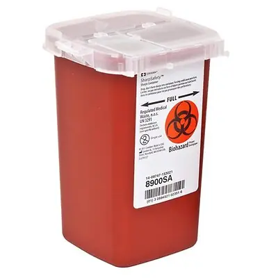 Cardinal - 8900SA SharpSafety™ Phlebotomy Sharps Container