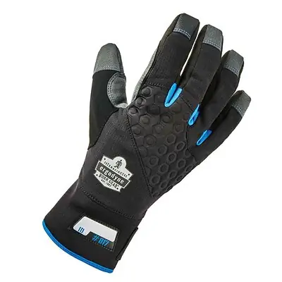 Ergodyne - 17356 Utility Glove ProFlex® 817 Reinforced Thermal 2X-Large Synthetic Leather / Thinsulate™ Black / Gray Wrist Length Hemmed Cuff NonSterile