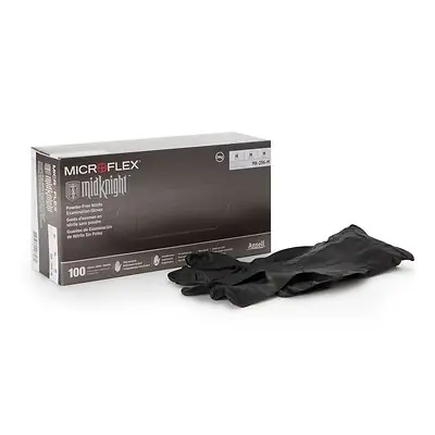 Microflex Medical - MK-296-M Microflex® Midknight™ Nitrile Exam Glove