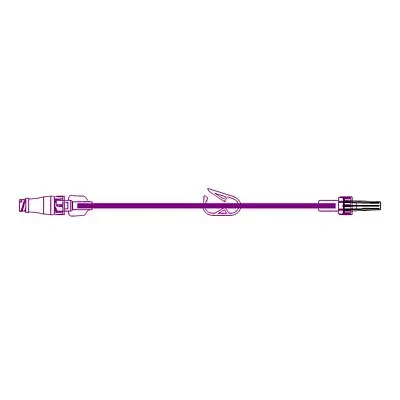 McKesson Brand - MS935 IV Extension Set McKesson Needle-Free Port Small Bore 14 Inch Tubing Without Filter Sterile