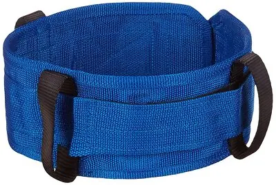 Performance Health - 081549831 Gait Belt with Handles Sammons Preston® 36 to 42 Inch Length Black / Blue Nylon
