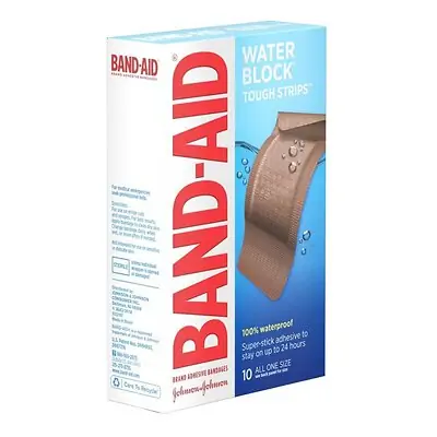 J & J Sales - 38137005566 Band-Aid® Water Block Tough Strips Adhesive Bandages