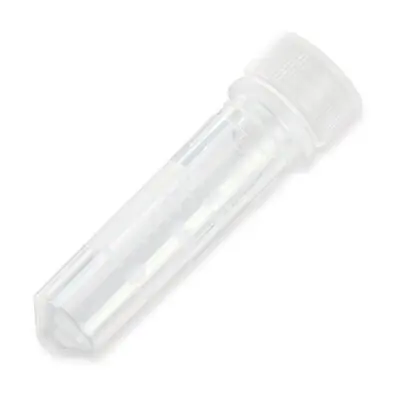 Globe Scientific - 111730 Microcentrifuge Tube Plain 2 mL Screw Cap Polypropylene Tube