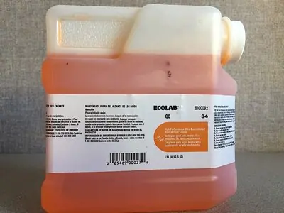 Ecolab - 6100082 Ecolab® 1:128 Floor Cleaner Liquid 1.3 Liter