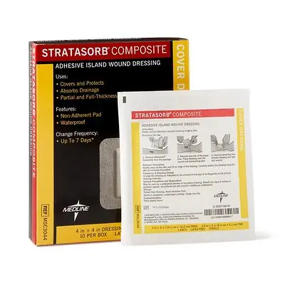 Medline - MSC3044 Stratasorb® Composite Island Dressing