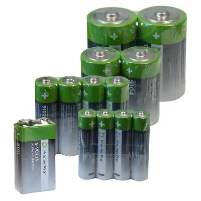 S2S Global - 9102 Alkaline Battery PremierPro™ AA Cell 3 Volt Disposable 4 Pack
