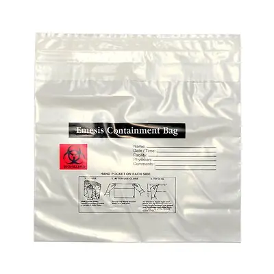 Elkay Plastics ECM1010 - Emesis Bag White - 10/Pack, 100/Case