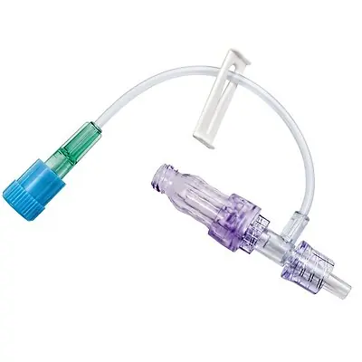 B. Braun - 470114 IV Extension Set Caresite® Needle-Free Port Small Bore 5 Inch Tubing Without Filter Sterile