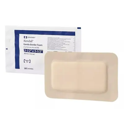 Cardinal - 55546BG Kendall™ Gentle Bordered Foam Dressing with Silicone Adhesive