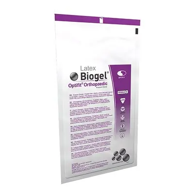 Molnlycke - 31085 Surgical Glove Biogel® Optifit™ Orthopaedic Size 8.5 40 Pairs per Box Sterile Latex Standard Cuff Length Micro-Textured Straw Not Chemo Approved