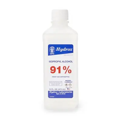McKesson Brand D0042 - McKesson 91% Isopropyl Alcohol, 16-ounce Bottle - 1/Each, 12/Case