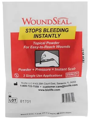 Medique Products - 2332 Hemostatic Agent Wound Seal® 2 per Pack Sterile