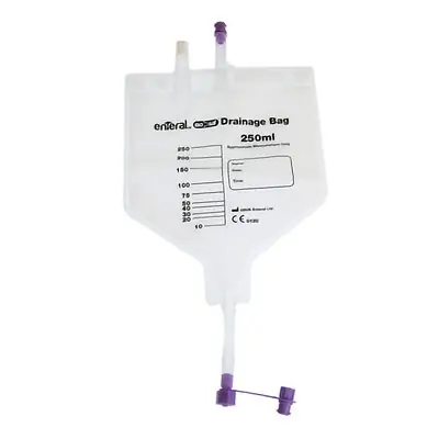 GBUK Group Ltd. - DBISO-250 Drainage Bag ENFit® Without Tubing 250 mL Sterile ENFit® Connector Barrier