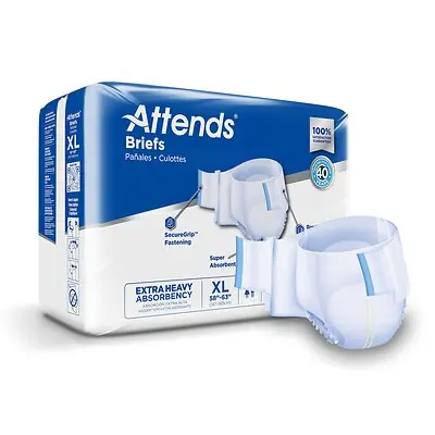 Attends Healthcare Products - DDP40 Attends® Extra Heavy Absorbency Briefs