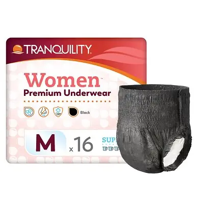 Principle Business Enterprises - 2045 Absorbent Underwear Tranquility® Pull On with Tear Away Seams Adult Medium Female Disposable Heavy Absorbency