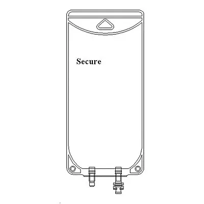 The Metrix Company - 66050 EVA Empty Bag Secure® 500 mL 2 Port Legless