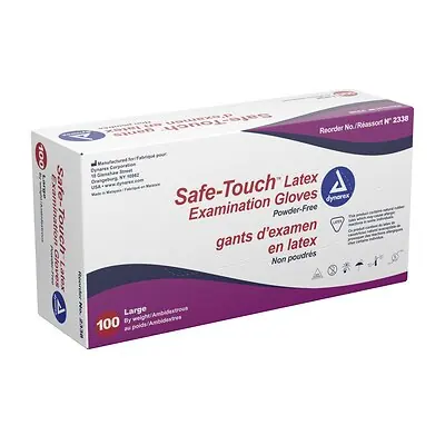 Dynarex - 2338 Safe-Touch™ Latex Exam Glove