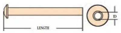 Olympus America Inc - 140034 Ear Ventilation Tube Straight .89 mm Inner Diameter 7 mm Length Fluoroplastic