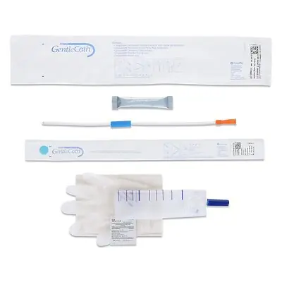 ConvaTec - 509013 Urethral Catheter GentleCath™ Straight Tip Hydrophilic Coated PVC 16 Fr. 16 Inch Length